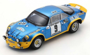 SPASF228 - ALPINE A110 Turbo #9 Winnaar Critérium des Cévennes 1972 JL.THERIER-M.CALLEWAERT