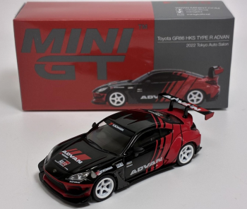 MGT00956-R - TOYOTA GR86 HKS Type R Advan Tokyo Auto Salon 2022 Zwart
