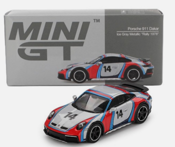 MGT00964-L - PORSCHE 911 992 Dakar Ice grijs metallic - Rallye Tribute 2024