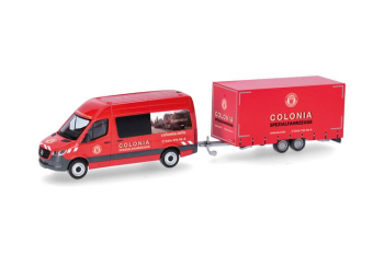 HER098618 - MERCEDES BENZ Sprinter en 2-assige aanhangwagen COLONIA