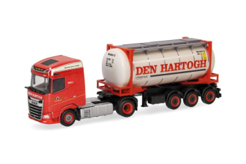 HER320344 - DAF XG 4x2 met containerdeur 3 assen DEN HARTOGH