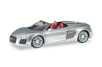 HER038690-002 - AUDI R8 V10 Spyder zilver metallic