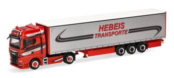 HER320498 - MAN TGX GX 4x2 met 3-assige oplegger HEBEIS TRANSPORTE