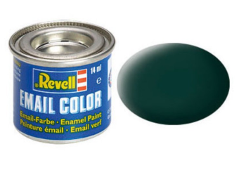 REV32140 - Mat zwart groene emailverf 14ml