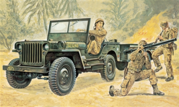 ITA0314 - JEEP Willys om in elkaar te zetten en te schilderen