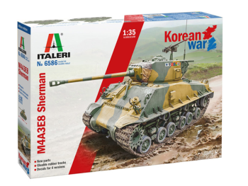 ITA6586 - M4A3E8 Sherman Korean War-tank om te monteren en te schilderen