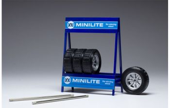 IXO18SET009W - Rek van 4 BBS Silver banden - MINILITE