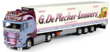 TEK64289 - DAF XF105 Super Space Cab 4x2 met semi-gekoeld 3 assen Drager Transport G.Lauwers De Plecker