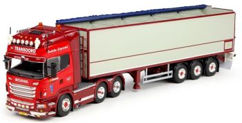 TEK65505 - SCANIA R560 Topline 6x2 en TRANSOORD aardappelbandoplegger