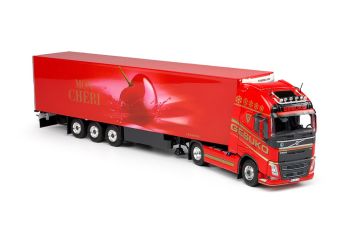 TEK69467 - VOLVO FH4 Globetrotter GESUKO 4x2 met semi-gekoelde Mon Cheri 3 assen