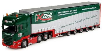TEK70983 - SCANIA R-serie Topline 6x2 en Kahl dieplader aanhanger