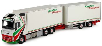 TEK73896 - VOLVO FH04 6x2 bakwagen met bakwagen en Kaatee transportaanhanger