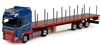 TEK75120 - DAF XF116 4x2 en Haas Spezialtransporte dieplader