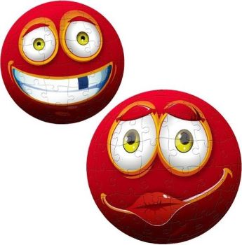 TRF60206 - 96-delige 3D-puzzel Rode smiley