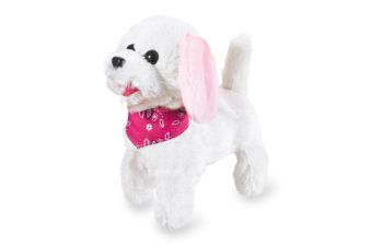 JAM460341 - TRIXI roze en witte radiografisch bestuurbare hond