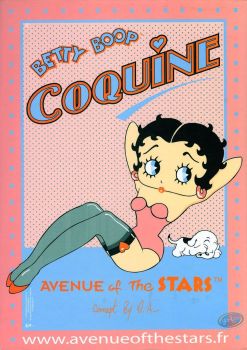 BB4413 - Betty Boop Coquine kartonnen decoratief bord, afmetingen H 42cm B 30cm