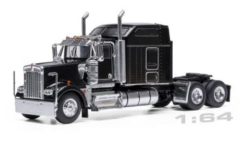 IXO64TR014B - KENWORTH W900 Sleeper Cab 6x4 1990 Zwart