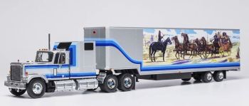 IXOTTR039.22 - GMC General 6x4 met aanhanger 2 Essieux 1980 Argent