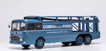 IXOTTR041.22 - FIAT 306/2 6x2 1956 Bartoletti Transporter - FORD COBRA Blauw
