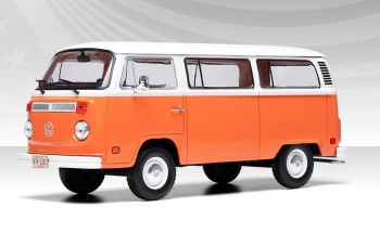 IXO-U24RDC002 - VOLKSWAGEN Bus 1974 Oranje en Wit