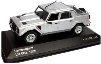 WBX105 - LAMBORGHINI LM002 1986 pick-up zilvergrijs