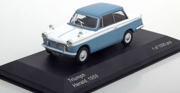 WBX119 - TRIUMPH Herald 1959 blauw en wit