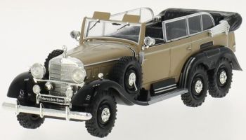 WBX158 - MERCEDES BENZ G4 (W31) 1938 cabrio beige 2 achterassen