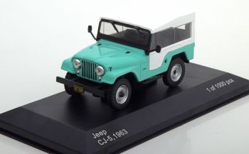 WBX234 - JEEP CJ-5 1963 groen wit zeildoek