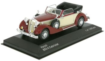 WBX258 - HORCH 853A cabrio 1938 rood en beige