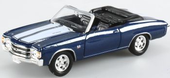 WEL18684 - CHEVROLET Chevette SS 454 cabriolet open blauw pull-back speelgoed