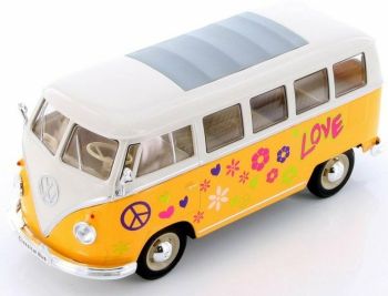 WEL22095A3-W - VOLKSWAGEN T1 1963 geel en wit