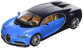 WEL24077W - BUGATTI Chiron 2016 blauw en zwart