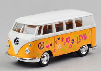 WEL701229 - VOLKSWAGEN minibus wit geel 1962 love