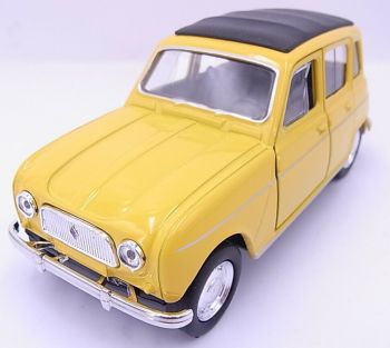 WELRE49720WF - RENAULT 4L 1961 geel frictiemodel
