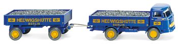 WIK043402 - MERCEDES LP321 Dieplader met aanhanger 2 Assen HEDWIGSHUTTE