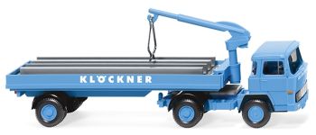 WIK050205 - MAGIRUS 135 D 11 FS 4x2 met dieplader en KLÖCKNER kraan