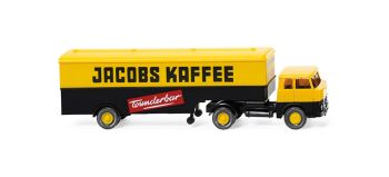 WIK051321 - HENSCHEL HS14/16 4x2 met starre semi box 1 as Jacobs Kaffee