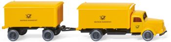 WIK055001 - MERCEDES BENZ L5000 4x2 bakwagen met bakwagen 2-assige bakwagen Deutche Bundespost