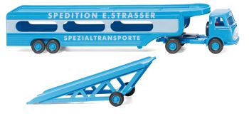 WIK058049 - MERCEDES Pullman 4x2 met Spedition E.Strasser 2-assige oplegger