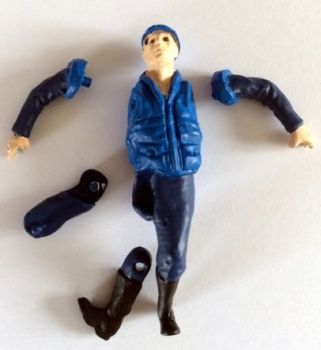WM085B - Karakter traplopen Blauw