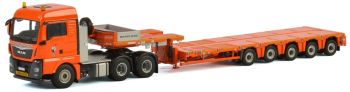 WSI01-2466 - MAN TGW XLX 6x4 Michielsens met Nooteboom MCO PX semi dieplader - 5 assen