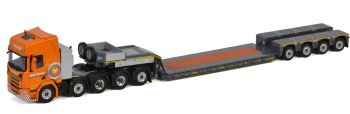 WSI01-3265 - SCANIA R Highline CR20H 10x4 met dieplader Transporten VAN DER LIST