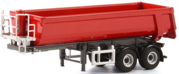 WSI04-1154 - Halfronde kipper 2 assen rood