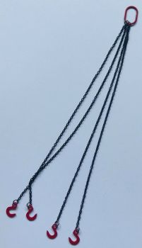 YCC308-R - Tilband Met 4 Poten van 10cm "Rood"