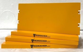 YCC604-1W - 4 Rijplaten - 11 x 5 cm - Geel RAL1007 WIESBAUER